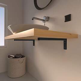 MLOQI 4 Stück Waschtischhalterung, Wandkonsole,