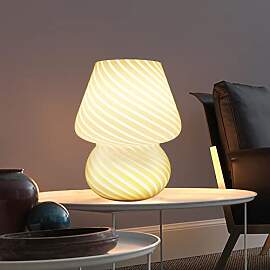 MLOQI Pilz Tischlampe für Wohnzimmer LED