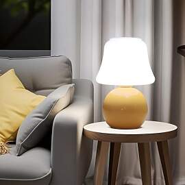 MLOQI Pilz Tischlampe für Wohnzimmer Schlafzimmer 
