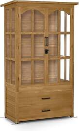 M MCombo Gartenschrank Gartenhaus Holz Wetterfest, 