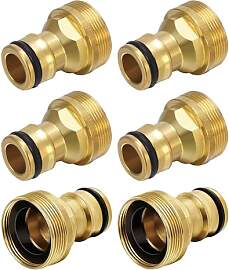 MmotZsb 6 Stück Wasserhahn Adapter Gardena