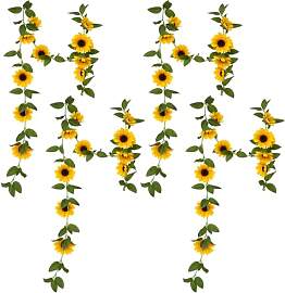 MmotZsb Blumengirlande Sonnenblumen Deko, 4