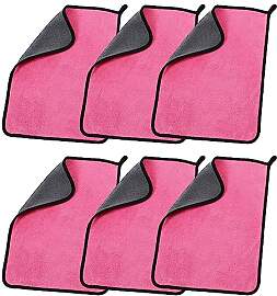 MOCNT 6 Stück Mikrofasertücher Auto 500GSM