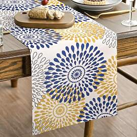 Modern Dekoration Gelb Und Blau Dahlien