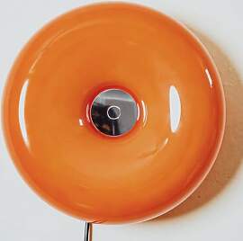Modern Wandleuchte in Orange Donut Lampe Glas LED