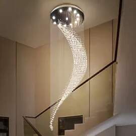 Moderne Duplex-Wendeltreppen-Deckenleuchte,