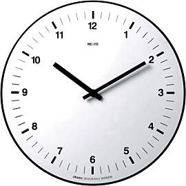 moderne Wanduhr Rexite Milano Orario weiss schwarz