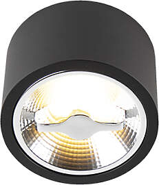 Moderner Deckenspot schwarz AR111 inkl. LED -