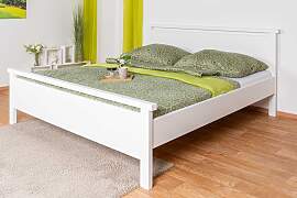 Modernes Doppelbett Kiefer Massivholz 69,
