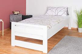 Modernes Einzelbett, bequemes Gästebett Buche