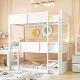 MODFU Etagenbett Stockbett 90x200cm, Hochbett mit