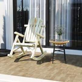 MODFU Schaukelstuhl Outdoor Loungesessel aus