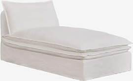 Modul-chaiselongue Für Modulare Sofas Aus Leinen