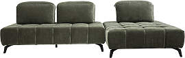 Modulares Sofa mit 4 Plätzen und verstellbaren