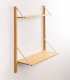 Modulares Wandregal Aus Bambus Kolex Braun Natur