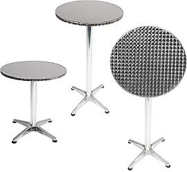 Mojawo Klappbarer Bistro Stehtisch Aluminium