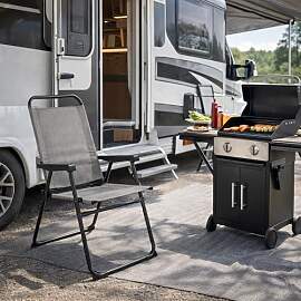 Mojawo XL Aluminium Campingstuhl Faltstuhl Stoff