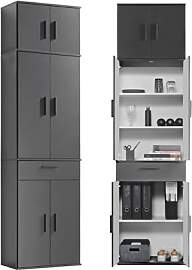 mokebo Deckenhoher Büroschrank XXL (230x60 cm)