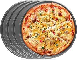 MOKIDO Pizzablech Rund ø 29 cm, 4 Stück Set
