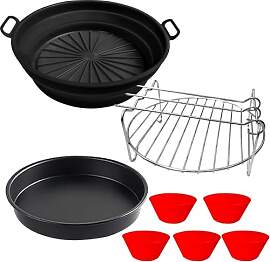 Moleath Heißluftfritteuse Zubehör Kompatibel