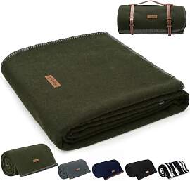 Molithe Decke aus 100% Wolle, 160 x 220 cm, warm,