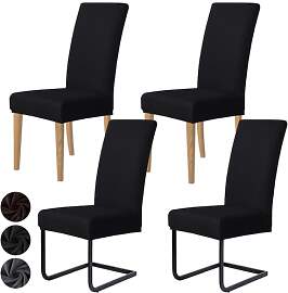 MOLVCE Stuhlhussen 4er Set Jacquard Stretch