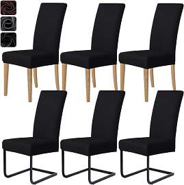MOLVCE Stuhlhussen 6er Set Jacquard Stretch