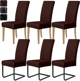 MOLVCE Stuhlhussen 6er Set Jacquard Stretch