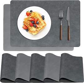 MOLVCE Tischsets Abwaschbar 6 Set, Tischset