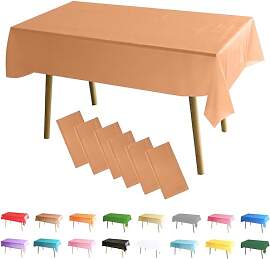 MOMAHUA Tischdecke Abwaschbar 6er Set, Roségold