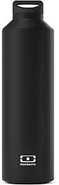 MONBENTO - Isotherme Wasser Flasche MB Steel Onyx