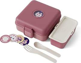 monbento - Kinder Brotdose mit Fächer Snacky rosa 