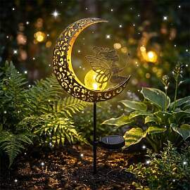 Mond Solarleuchten Gartendeko Terassendeko,