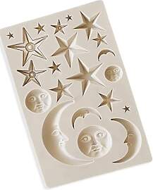 Mond Sterne Sonne Gesicht Silikon Fondantform,