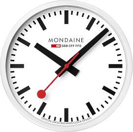 Mondaine Wanduhr – Weiß – Offizielle