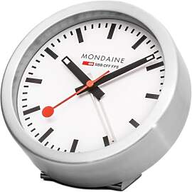 Mondaine - Wecker A997.MCAL.16SBB.1 Tischuhr 125mm 