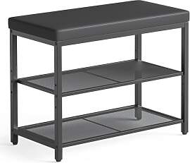 Mondeer Schuhbank mit Gepolsterter Sitzfläche,