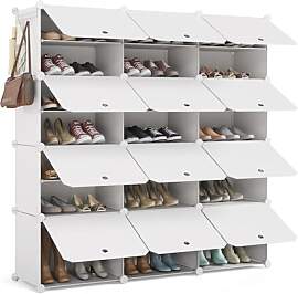 Mondeer Schuhregal, 3x7 Tier Würfel Kunststoff
