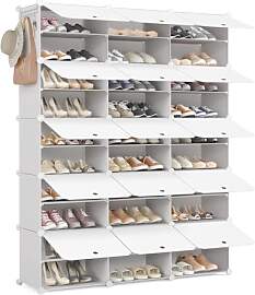 Mondeer Schuhregal, Kunststoff Schuhschrank 10