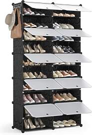 Mondeer Schuhregal, Kunststoff Schuhschrank 10