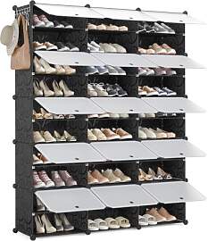 Mondeer Schuhregal, Kunststoff Schuhschrank 10