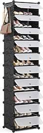 Mondeer Schuhregal, Kunststoff Schuhschrank,
