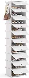 Mondeer Schuhregal, Kunststoff Schuhschrank,