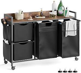 Mondeer Wäschekorb 4 Fächer, 150 L