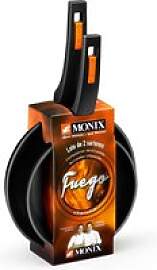 Monix Pfannenset FUEGO schwarz Aluminium 2 tlg.