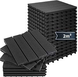Montafox WPC Fliesen 30 x 30 cm 22 Stück / 2m²