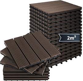 Montafox WPC Fliesen 30 x 30 cm 22 Stück / 2m²