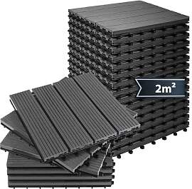 Montafox WPC Fliesen 30 x 30 cm 22 Stück / 2m²