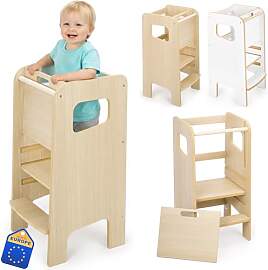 Montessori Lernturm für Kinder mit Riegel –