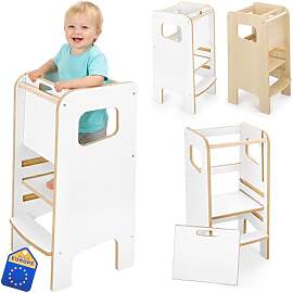 Montessori Lernturm für Kinder mit Riegel –
